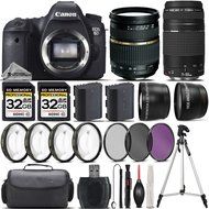 Canon EOS 6D DSLR Camera + Tamron 28-75mm XR Di Lens + Canon 75-300mm Lens + 0.43X Wide Angle Lens + 2.2x Telephoto...