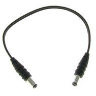 Valley Enterprises&reg; 1 Foot Male to Male 2.1mm x 5.5mm Plug DC Power Adapter Cable 18GA