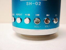 Mini Portable Speaker 3 horses MN 02 with FM (Light Blue) N5