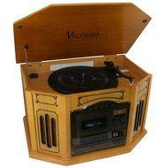 Grace Digital GDI-TW3USB 7-in-One Stereo Entertainment Center, Paprika N3