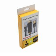 Fastsnail Micro-USB SlimPort/MyDP to High Speed HDMI Male to Female Adapter with USB-Charging Cable N11