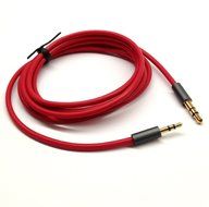 Red 1.5ft Gold Plated Design 3.5mm Male to 2.5mm Male Car Auxiliary Audio cable Cord headphone connect cable for... N3