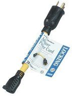 Coleman Cable 09021 12/3 9-Inch Generator Cord Adapter, L5-20P to 5-15R N3