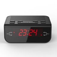 SyGyn(TM) Compact Digital Alarm Clock FM Radio with Dual Alarm Buzzer Snooze Sleep Function Red LED Time Display N4