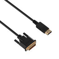 DP to DVI, Rankie 6FT Gold Plated DisplayPort DP to DVI Cable (Black) - R1109 N6