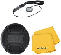 52mm Professional Snap On Lens Cap and Cap Keeper for Panasonic HC-V720, Panasonic HC-V750, Panasonic HC-W850...
