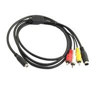 eLUUGIE Data Transfer USB Cable Charging Cord + S-Video to RCA Video Connector AV Cable for Sony Handycam, Mini... N8
