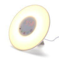 Wake-Up Light, Sunrise Simulation Alarm Clock, Nature Night Light, 5 Colors Atmosphere Lamp, 3 Brightness Bedside... N5