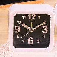 Surborder Shop Modern White Square Classic Silent Desk Travel Alarm Clock N5