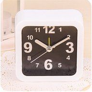 Surborder Shop Modern White Square Classic Silent Desk Travel Alarm Clock N6