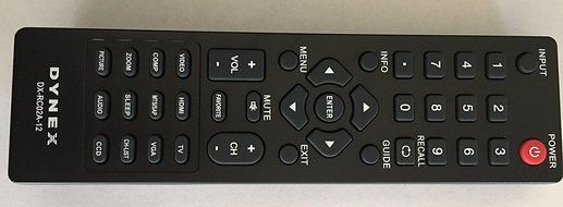 New DYNEX LED and LCD TV Remote Control DX-RC01A-12 sub DX-RC02A-12 RC-701-0A ZRC-400 Remote Fit for DX-55L150A11... N2
