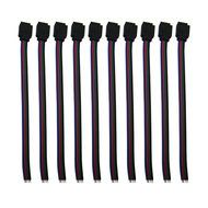 DODOLIGHTNESS 10Pcs Connector Adapter Cable LED PCB Strip 3528 to 3528 Single Color 8mm Free Welding N7