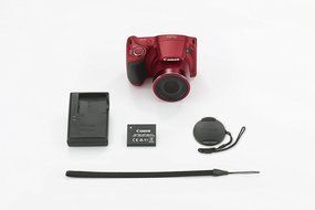 Canon PowerShot SX400 Digital Camera with 30x Optical Zoom (Red) N9
