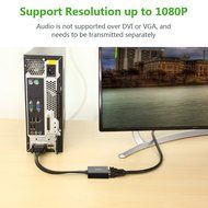 DVI to VGA, Ugreen Active 1080p DVI-D to VGA Adapter 24+1 DVI Male to VGA Female Converter, 60HZ and 3D, for PC... N2