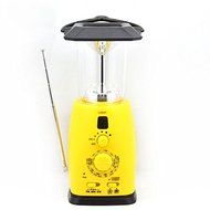 Solar Dynamo Powered AM FM Radio with Flashlight Camping Emergency Lamp N3
