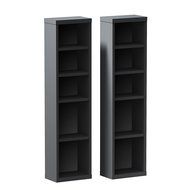 Sereni-T CD/DVD Towers (2) 211006 from Nexera, Black N15