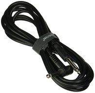 Insten TOTHGUTR10F1 1/4-Inch Straight to Right Angle Guitar Patch Cable M/M 10-Feet, Black