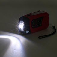 Solar LED Flashlight, OUTAD Portable Hand Crank Self Powered Emergency Radio with 2000mAh Smart Phone Charger,... N3
