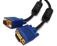 Importer520 HD15 Male to Male VGA Video Cable for TV Computer Monitor (25Ft, Blue Connector) N7