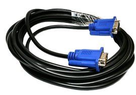 Importer520 HD15 Male to Male VGA Video Cable for TV Computer Monitor (25Ft, Blue Connector) N9