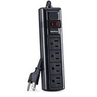 CyberPower CSB404MP6 Surge Protector 4-Outlets 4-Ft Cord 600 Joules, 6 Pack N3