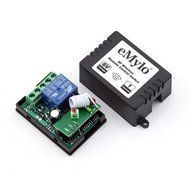 eMylo&reg; DC 6V 10A 1CH RF Wireless Relay Remote Control Light Switches 433Mhz Transmitter with Receiver N2