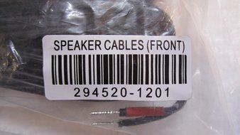 Set 5 Bose speaker wire. Black.For Lifestyle or Acoustimass system N3