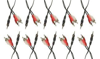 C&amp;E 3.5mm Stereo Male to Dual RCA Male (Right and Left) Audio Cable, 6 Foot N5