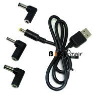 BiXPower USB Port Power Cable with 3 Extra Popular Interchangeable Connector Tips N3