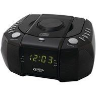 New JENSEN JCR-310 Dual Alarm Clock AM/FM Stereo Radio with Top-Loading CD Player