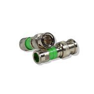 BNC Compression Type Connector 75 Ohm coax coaxial RG59 cctv Pack of 50