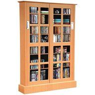 Windowpane Sliding-Glass Door Multimedia Cabinet