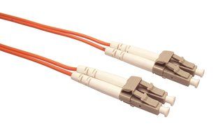 Shaxon FCLCLC05M-B, LC to LC Duplex Multimode 62.5/125 Fiber Optic Patch Cord - Orange PVC Zip Cord, 5 Meters