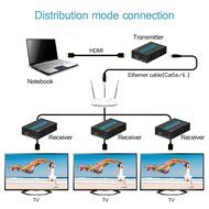 HDMI Extender, Matcis&reg; HDMI Signal Extenders Over CAT 5e/6 UTP/STP Ethernet Cable Up to 120m (Up to 120M, Sender... N22