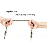 eBerry [A04 3.5mm Male to Male Audio Cable] Special Color Contrast Nylon Fiber Cloth Foil Shielded Slim Waist... N33