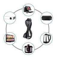 JACKYLED 2-PACK 16AWG Power Cord, Universal Power Cord, NEMA 5-15P to NEMA 5-15R, Black, 10 Feet/3m, UL listed N11