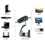 IDEAPRO Active HD 1080P HDMI Female to VGA Female Converter Adapter Dongle with 3.5mm Audio for Laptop PC Xbox... N2