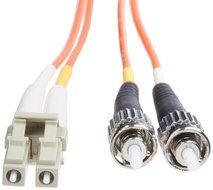Tripp Lite Duplex Multimode 62.5/125 Fiber Patch Cable (LC/ST), 2M (6-ft.)(N318-02M) N5