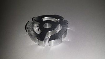 Custom Aluminum 45 Rpm Record Adapter (New). N4