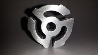 Custom Aluminum 45 Rpm Record Adapter (New). N5