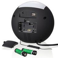 Raynic Dual Alarm Clock Radio|Wireless Bluetooth Speaker w/ USB Charging Port, Multi-Color LED Night Light, Snooze... N4