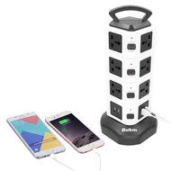 USB Power Strip, Bukm 14-Outlet Surge Protector, 4-Port USB Travel Charger Charging Station with 6.5 Feet Cord... N6