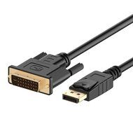 DP to DVI, Rankie 6FT Gold Plated DisplayPort DP to DVI Cable (Black) - R1109 N9