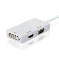 OMorc 3-in-1 Mini DisplayPort (Thunderbolt) to DVI VGA HDMI TV Adapter Cable for Apple iMac and MacBook Surface... N6