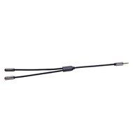 Supertech Slim 3.5mm Male to 2 x 3.5mm Female Aux Stereo Audio Splitter Cable 24K Gold Plated Metal Connector... N5