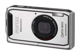 Pentax Optio W60 Waterproof 10MP Digital Camera with 5x Wide Angle Optical Zoom (Silver) N2