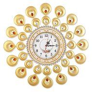 Indian style metal quartz clock/ The sitting room bedroom mute wall clock/ Creativity simple wrought iron wall... N4