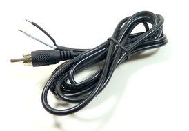 6-ft RCA Male Shielded Audio Cable To Bare Wire For Speakers &amp; Subwoofer, Heavy-Duty 18 AWG N6