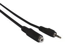 YCS Basics 12 foot 2.5mm male to female 4 conductor headphone / aux cable N10