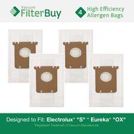 8 Electrolux S &amp; Eureka OX Micro Allergen Bags. Designed by FilterBuy to Replace Eureka Part # 61230. N2